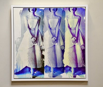 Lot 1735 - PEZHMAN; mixed media on canvas, 'Boudoir Echo...