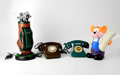 Lot 144 - Four vintage/retro telephones
