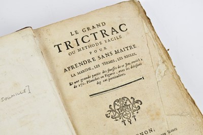 Lot 15 - SOUMILLE (B), LE GRAND TRICTRAC OU METHODE...
