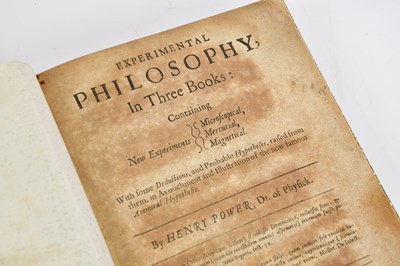 Lot 1 - POWER (H), EXPERIMENTAL PHILOSOPHY IN THREE...