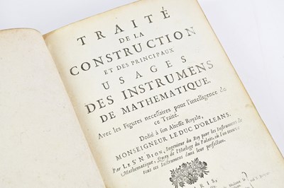Lot 19 - D’ORLEANS (DUC), TRAITE DE LA CONSTRUCTION ET...