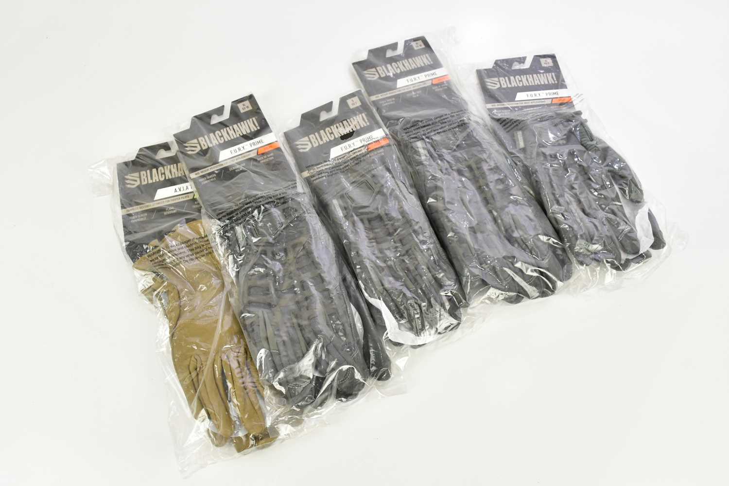 Lot 7 - BLACKHAWK!; two pairs of F.U.R.Y Prime gloves,...