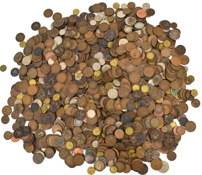 Lot 715 - A large quantity of mostly British pre-decimal coins