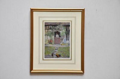 Lot 1594 - DAVID WOODLOCK (1842-1929); gouache, figure...