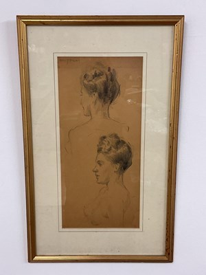 Lot 345 - ELLIS SILAS (1883-1972); charcoal study, nude...