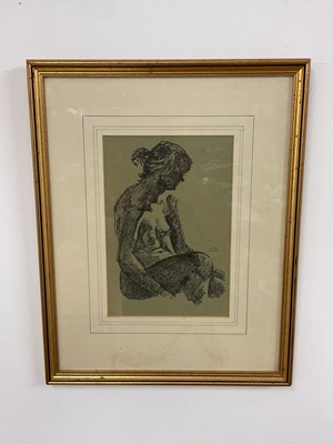 Lot 346 - KENNETH ROSS WELBURN (1910-1998); charcoal,...