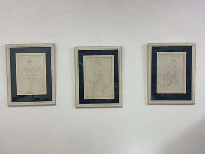 Lot 339 - UNATTRIBUTED; a set of three 1920s pencil...