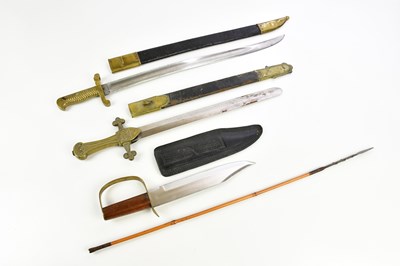 Lot 1363 - An American model 1855 sword bayonet and...