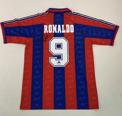Lot 1959 - RONALDO (Brazilian footballer); a replica...
