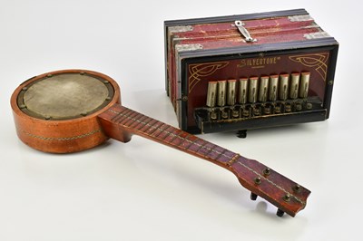 Lot 1620 - SILVERTONE; an accordion and an unnamed...