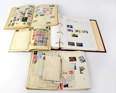 Lot 593 - Three early/mid-20th century stamp albums...