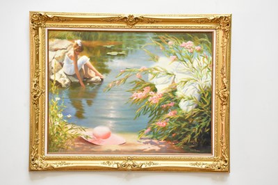 Lot 1617 - DIANA REINEKE (American, born 1933); oil on...