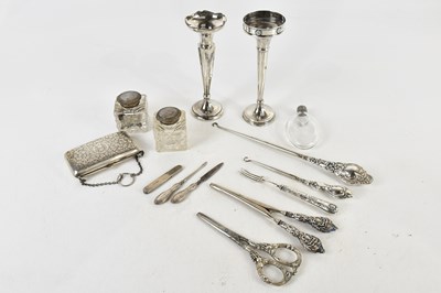 Lot 84 - D BROS; a George V hallmarked silver purse...