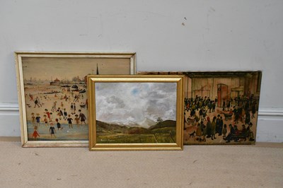 Lot 1845 - BARBARA HAYDOCK; oil on board, mountainous...