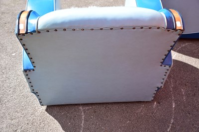 Lot 4 - A pair of vintage Art Deco vinyl and faux fur...