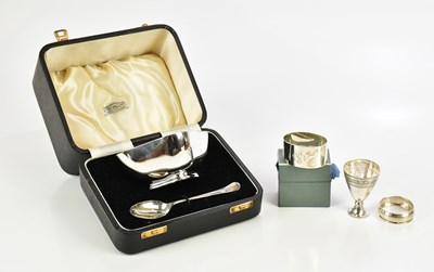 Lot 73 - A cased George VI hallmarked silver preserve...