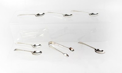 Lot 878 - A set of six George V hallmarked silver...
