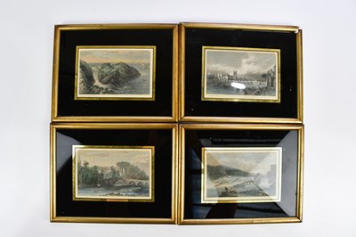 Lot 1531 - Four 19th century engravings, various scenes...