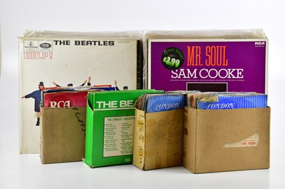 Lot 464 - ROCK & POP; a collection of LPs and singles,...