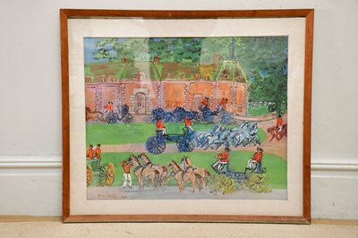 Lot 1532 - AFTER RAOUL DUFY; colour print, 'Chateau and...
