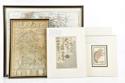 Lot 1526 - ROBERT MORDEN; a hand coloured map of...