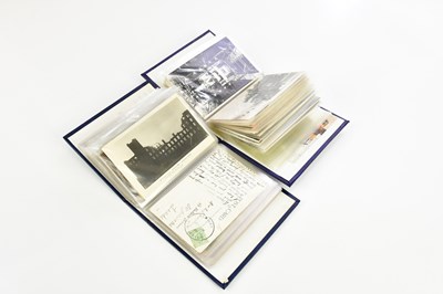 Lot 1496 - Two postcard albums containing various...