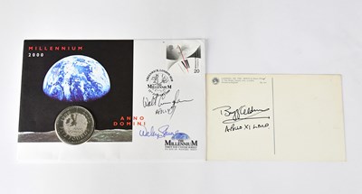 Lot 493 - SPACE EXPLORATION; a colour cartoon postcard, '...