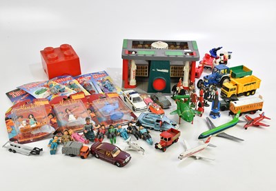 Lot 748 - A collection of vintage toys including Lego...