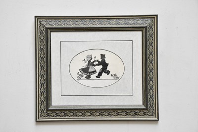 Lot 1747 - FRANCES LENNON (1912-2015); ink drawing, a...
