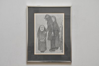 Lot 1693 - AFTER LAURENCE STEPHEN LOWRY; print, 'Family...
