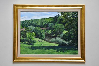 Lot 1817 - FRANCES ST CLAIR MILLER; oil on canvas, rural...