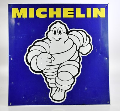Lot 321 - MICHELIN; an advertising tin sign, 75 x 75cm.