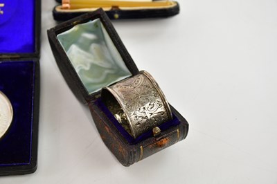 Lot 83 - ALTRINCHAM AGRICULTURAL SOCIETY; a white metal...
