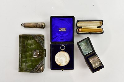 Lot 83 - ALTRINCHAM AGRICULTURAL SOCIETY; a white metal...