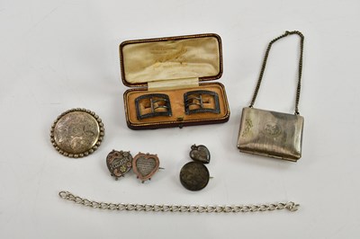 Lot 473 - A pair of late Victorian hallmarked silver...
