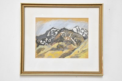 Lot 1714 - HELEN WYN HUGHES; pastel, The Summit of...