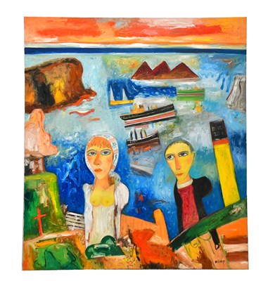 Lot 1763 - JOHN BELLANY CBE RA (1942-2013); oil on canvas,...