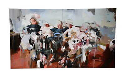 Lot 1779 - BENJAMIN COHEN (born 1986); mixed media on...