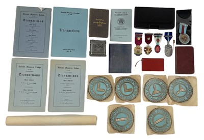 Lot 318 - A collection of Masonic related items...