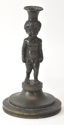 Lot 537 - A small late 19th century bronze figural...
