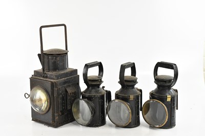 Lot 2528 - RAILWAYANA; three British Rail signal lamps,...