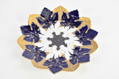 Lot 539 - MEISSEN; a 19th century cobalt blue and gilt...
