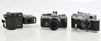 Lot 2675 - Three cameras, including a Zorki-4K...