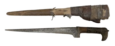 Lot 345 - An Islamic dagger, the handle with studded...