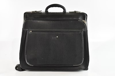 Lot 1948 - MONTBLANC; a black textured leather large...