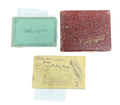 Lot 376 - Three autograph albums with signatures...