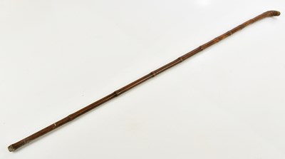 Lot 1394 - A 19th century bamboo shafted sword stick,...