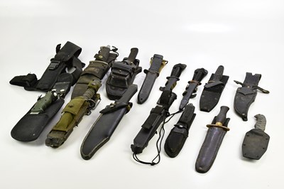 Lot 1337 - A collection of various tactical and survival...