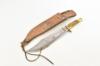 Lot 1374 - COLT; a CT 848 antler handled Bowie knife,...