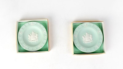 Lot 246 - WEDGWOOD; a pair of limited edition...